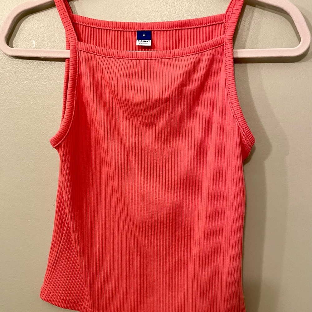 Old Navy Women’s Size Medium Ribbed Tank Top Pink